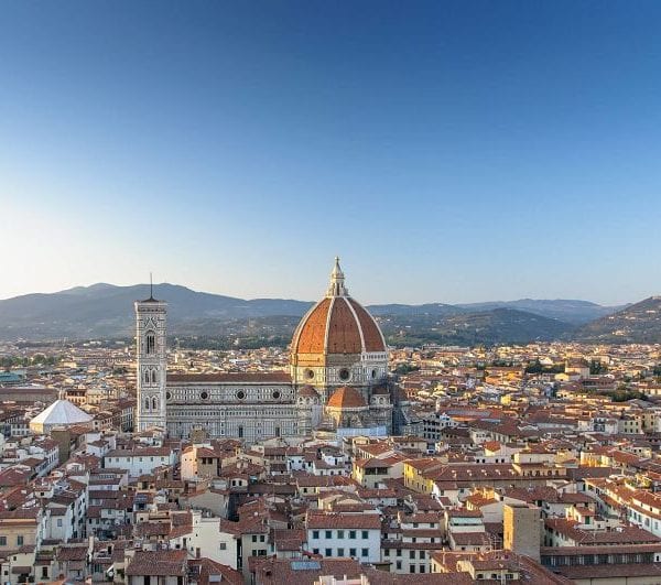 Fotografía aérea de la Catedral de Florencia